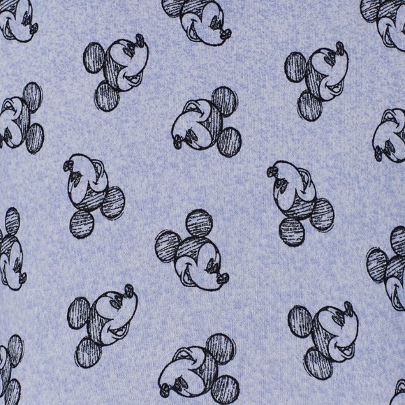 Disney Mickey Mouse Blue 2 Piece Long Sleeve Pajama Set Size Large - Picture 4 of 9